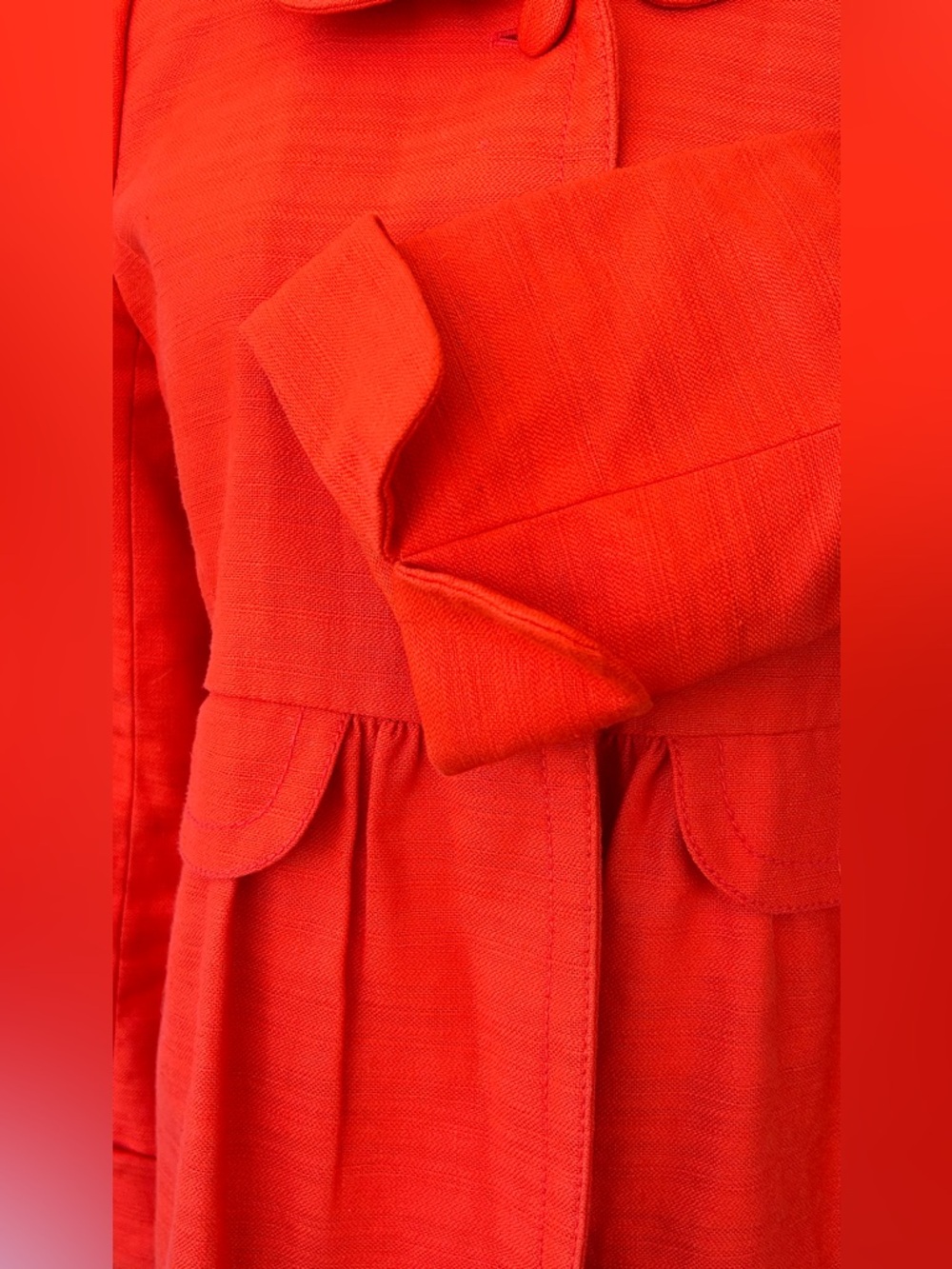 J. Crew Women’s‎ Molly Cotton/Linen Peplum Jacket Vintage Style Size 6 - Picture 4 of 11